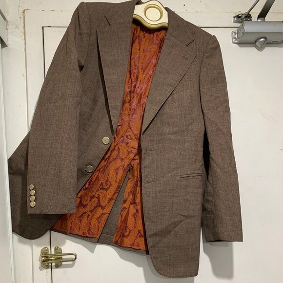 THE FORUM VINTAGE CUSTOM TAILORED WOOL BLAZER SIZE S - Picture 10 of 13